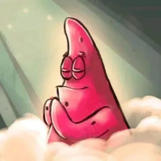 🤡 Patrick Star Spongebob Squarepants patrick star, spongebob, cartone animato, personaggio, divertente, carino, meme telegram sticker