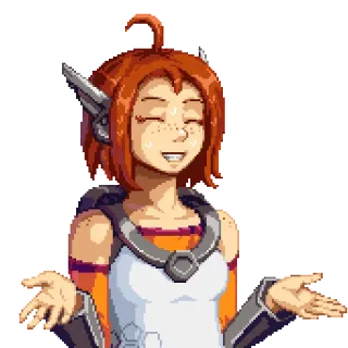 👐 anime, cartoon, character, girl, woman, shoulder shrug, shrug telegram sticker
