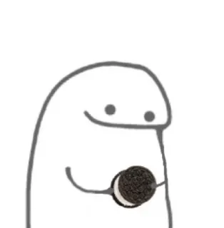 🪵 galleta, dibujo animado, merienda, comida whatsapp sticker