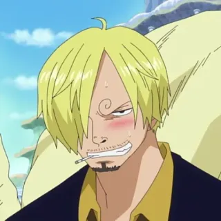🏴‍☠️ Sanji One Piece Аниме, Манга, One Piece, Санджи, Сигарета telegram sticker