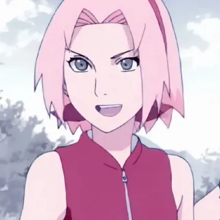 🌸 Sakura Haruno Naruto anime, sakura, naruto, pink hair, ninja telegram sticker