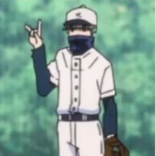 ❤️ baseball, anime, character, cartoon telegram sticker