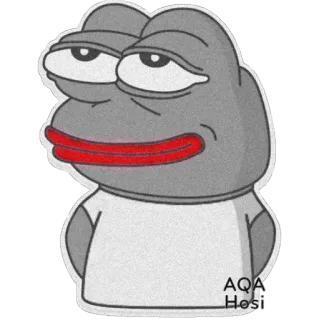 😏 Pepe the Frog AQA
Hosi pepe, kikker, internet meme, meme, cartoon, hoisi, aqa telegram sticker