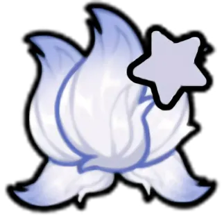 🦊 Stern, Weiß, Blau, Blume telegram sticker