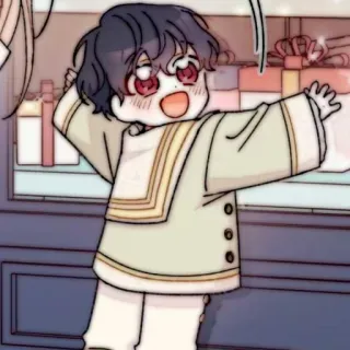 🧸 criança, fofo, anime, mangá, desenho animado, bebê whatsapp sticker