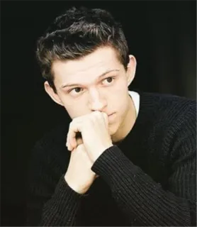 😐 Tom Holland actor, portrait, celebrity, male, person whatsapp sticker