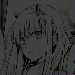 😂 Zero Two Darling in the Franxx SAKIN Anime, Manga, Zero Two, Darling in the Franxx whatsapp sticker