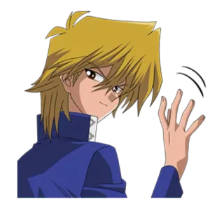 👋 Joey Wheeler Yu-Gi-Oh! Anime, Postać, Joey Wheeler, Yu-Gi-Oh!, Kreskówka telegram sticker