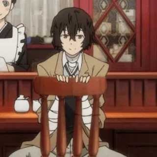 📺 Osamu Dazai Bungou Stray Dogs Anime, Personnage, Bungou Stray Dogs, Osamu Dazai telegram sticker