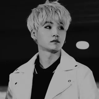 ➰ Suga kpop, idol, penyanyi, musik, potret, min yoongi telegram sticker