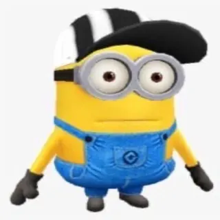 🥲 Minion Minion, Cartoon, Figur, Lustig, Hut, Animiert telegram sticker
