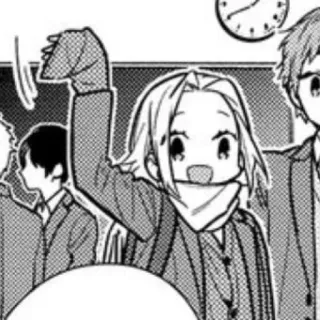 💭 漫画, アニメ, キャラクター, 学生, 学校, 教室 telegram sticker