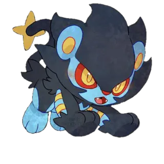 😊 Luxray Pokemon Pokemon, Luxray, Electric Type, Anime, Cute, Animal telegram sticker