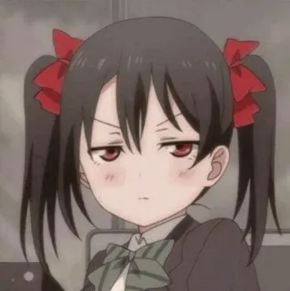 🖤 Anime, Dziewczyna, Kreskówka, Postać, Ilustracja telegram sticker