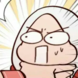 📚 Dibujo animado, Cara, Expresión, Molesto, Enojado telegram sticker