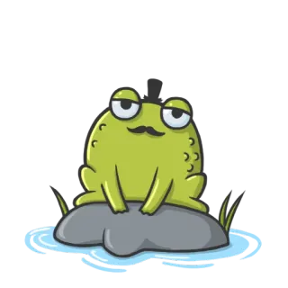 Mr Frog telegram stickers