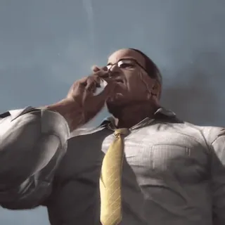 🚬 Senator Armstrong Metal Gear Rising: Revengeance Senator Armstrong, Metal Gear Rising, Meme, Nanomachines, Beledigend gebaar, Geweld, Videogame telegram sticker