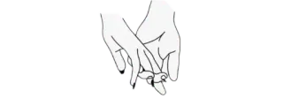 💧 hands, love, holding hands, relationship, wedding, romance telegram sticker