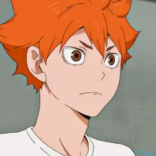 Hinata Shoyo @sticker_anime_boy telegram stickers