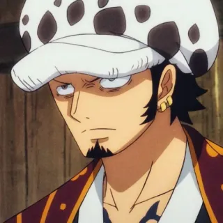 ⚜ Trafalgar Law One Piece 动漫, 海贼王, 特拉法尔加·罗, 海盗, 角色 telegram sticker