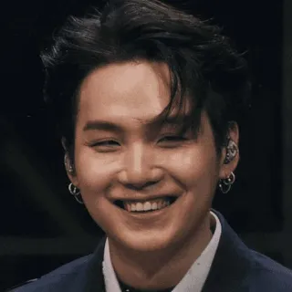 😀 Suga kpop, bts, suga, min yoongi, musician, singer, smile telegram sticker