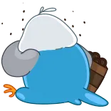 🍪 鳥, インコ, 可愛い, 動物, チョコレート, 甘い, デザート telegram sticker