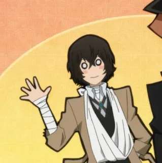 ☄ Osamu Dazai Bungou Stray Dogs Anime, Personaje, Dazai, Osamu, Bungou Stray Dogs, Vendajes whatsapp sticker