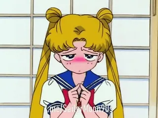 😔 Sailor Moon Anime, Sailor Senshi, Gadis penyihir, Kartun, Imut, Sailor Moon, Usagi Tsukino telegram sticker