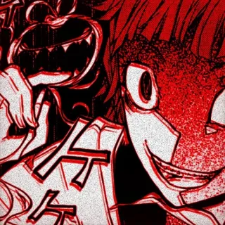 😽 Terror, Mal, Assustador, Monstro, Sinistro, Anime telegram sticker