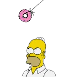 👀 Homer Simpson The Simpsons Homer, Simpson, donut, cartoon telegram sticker