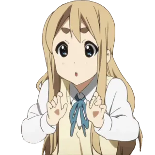 😮 Tainaka Ritsu K-On! Anime, K-On, Bonito, Personagem, Animação telegram sticker
