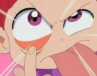 😜 anime, cartoon, character, tongue, funny face, expression telegram sticker