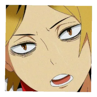 🍁 Kenma Kozume Haikyuu Anime, Haikyuu, Kenma Kozume, Bico, Irritado, Adesivo whatsapp sticker