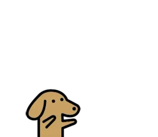 ⚪️ perro, dibujos animados, animal, pegatina, lindo, ilustración whatsapp sticker