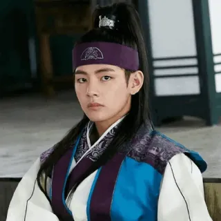 😐 person, man, portrait, korean, traditional clothing telegram sticker