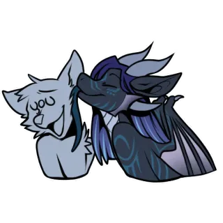 😘 cartoon, animal, cute, friendly, character, stylized telegram sticker