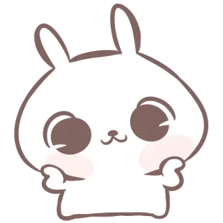 🤷‍♀️ coelho, coelhinho, fofo, animal, desenho animado telegram sticker