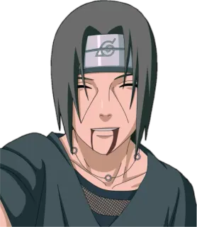 😊 Itachi Naruto 动漫, 忍者, 血, 悲伤, 漫画 telegram sticker