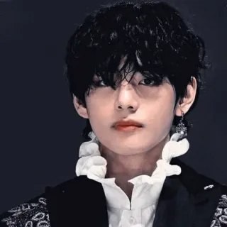 ▫️ V K-Pop, piosenkarz, idol, koreański, męski, artysta telegram sticker
