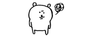 👑 cartoon, animal, sad, bear telegram sticker