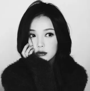 🥀 mujer, retrato, blanco y negro, persona, cara telegram sticker