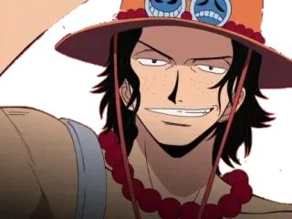😁 Ace One Piece 애니메이션, 원피스, 에이스, 만화, 캐릭터 telegram sticker