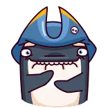 🤭 cartoon, pirate, hat, skull, character, funny telegram sticker