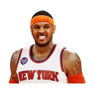 😬 Carmelo Anthony NEW YORK Carmelo Anthony, Pallacanestro, NBA, New York Knicks, Atleta telegram sticker