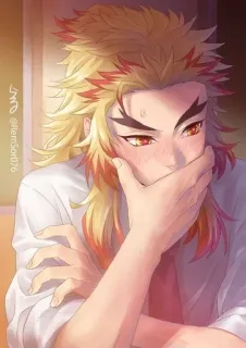 🙊 Аниме, Краснеть, Персонаж, Портрет, Фанатское творчество telegram sticker