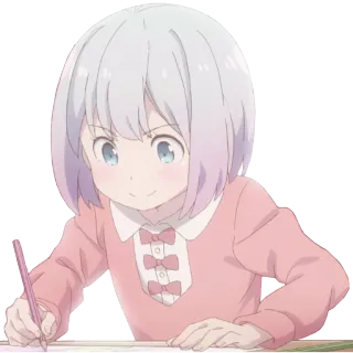👩 Izumi Sagiri Eromanga Sensei 动漫, 漫画, 绘画, 可爱, 女孩, 角色 telegram sticker