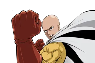 👊 Saitama One-Punch Man Anime, Herói, One-Punch Man, Saitama, Mangá, Punho, Soco telegram sticker