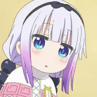 💕 Kanna Kamui Miss Kobayashi's Dragon Maid Anime, Drago, Carino, Kanna, Kamui, Miss Kobayashi's Dragon Maid, Cartone animato telegram sticker