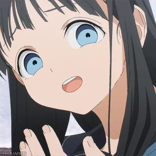 💠 Anime, Ragazza, Cartone animato, Personaggio, Felice telegram sticker
