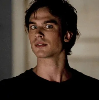 😳 Damon Salvatore The Vampire Diaries vampiro, serie de TV, sobrenatural, drama telegram sticker